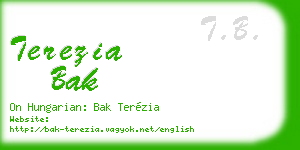 terezia bak business card
