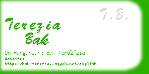 terezia bak business card